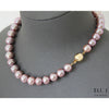 Kindness: Gem-Quality Pink-Purple Edison Pearl 14K Yellow Gold Necklace