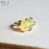 Firefly: Opal & Fancy Colour Diamond 18K Yellow Gold Ring