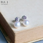 Eden: Pink Akoya Pearl & Spinel 18K White Gold Earrings