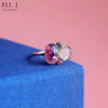 Candy Ring 2: Watermelon Tourmaline & Spinel 14K Rose Gold Ring