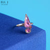 Candy Ring 3: Watermelon Tourmaline & Spinel 14K Yellow Gold Ring