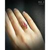 Candy Ring 3: Watermelon Tourmaline & Spinel 14K Yellow Gold Ring