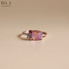 Candy Ring 4: Watermelon Tourmaline & Spinel 14K Rose Gold Ring