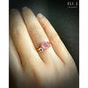 Candy Ring 4: Watermelon Tourmaline & Spinel 14K Rose Gold Ring