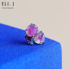 Candy Earring 3: Watermelon Tourmaline & Spinel 18K Yellow Gold Earring (Single)