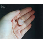 Blessed Capsule: Type A Lavender Jadeite & Diamond 18K Rose Gold Double Happiness Pendant