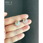 The Sakura Capsule: Type A Icy Jadeite & Diamond 18K Rose Gold Earrings