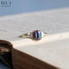 Esme: 18K Yellow Gold Tanzanite & Diamond Ring