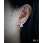 Serenity: Lilac Spinel 18K White Gold Earrings