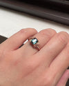 Secret Garden: Teal Sapphire, Spinel & Diamond 18K Rose Gold Ring