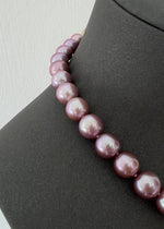 Kindness: Gem-Quality Pink-Purple Edison Pearl 14K Yellow Gold Necklace