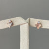 Sunburst Collection: "Courage" Art Deco Fan 18K Rose Gold Earring
