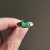 Eden: Emerald & Fancy Yellow Diamond 18K Yellow Gold Ring