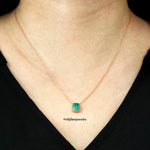 Sunburst Collection: "Captivated" Malachite Sun Rays 18K Rose Gold Necklace