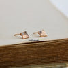 Sunburst Collection: "Courage" Art Deco Fan 18K Rose Gold Earring