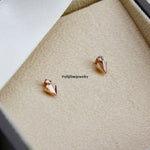 Sunburst Collection: "Courage" Art Deco Fan 18K Rose Gold Earring