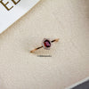 Sunburst Collection: "Rita" Ruby 18K Rose Gold Ring