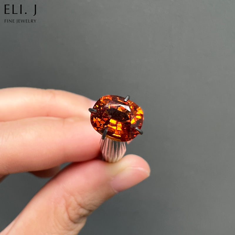 Mandarin Garnet  (Bespoke Deposit): Oval Cut, 2.07ct (Ref. 258)