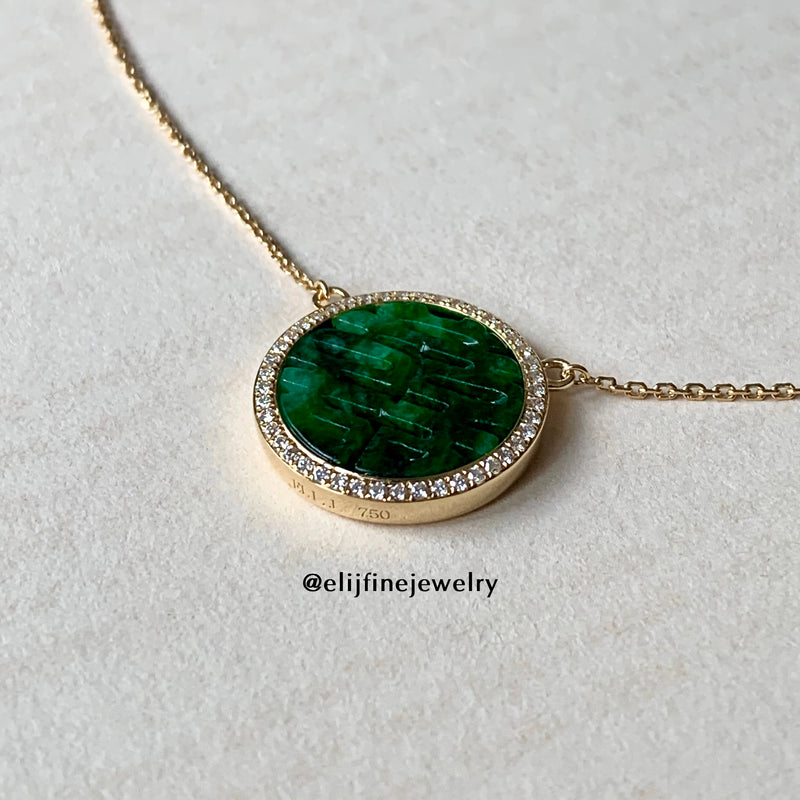 The "喜喜 (Double Happiness)" 18K Yellow Gold Necklace