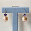 Tanzanite & Edison Pearl 18K Rose Gold Earrings