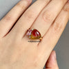 Bi-Colour Tourmaline & Pink Sapphire 18K Yellow Gold Ring