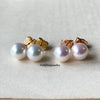 Classic Pink Akoya Pearl 18K Rose Gold Earrings