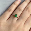Emerald & Diamond 14K Yellow Gold Stacking Ring (Series 2)