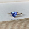 Tanzanite & Diamond 14K Yellow Gold Stacking Ring (Series 2)