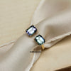 Aurora Borealis: Emerald Cut Unheated Tanzanite 18K Yellow Gold Toi Et Moi Ring