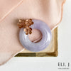 Sakura Beauty: Type A Lavender Jadeite 18K Rose Gold Pendant