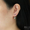 Sakura Dreams: Lilac Spinel & Tahitian Pearl 18K Rose Gold Earrings