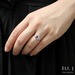 Kristen: Tanzanite & Diamond 14K Rose Gold Stacking Ring (Series 4)