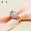 Sakura Beauty Ring: Type A Lavender Jadeite 18K Rose Gold Ring