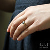 Maldives: Sapphire & Yellow Diamond 18K Yellow Gold Ring