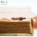 Adele: Ruby- Sapphire & Spinel 18K Yellow Gold Ring
