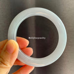 Type A Burmese Bluish Lavender Jadeite Bangle (REP. 63831989)