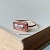Pale Pink Tourmaline 14K Rose Gold Stacking Ring (Series 1)