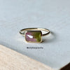Bi-Colour Tourmaline 14K Yellow Gold Stacking Ring (Series 1)