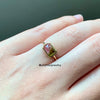 Bi-Colour Tourmaline 14K Yellow Gold Stacking Ring (Series 1)
