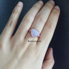 The "春季 (Spring)" Lavender Jadeite 14K Rose Gold Ring