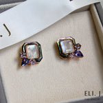 Moon Fairies: "Aurora" 14K Rose Gold Earrings